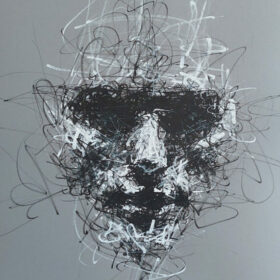 siow portrait acrylmarker schattenwesen