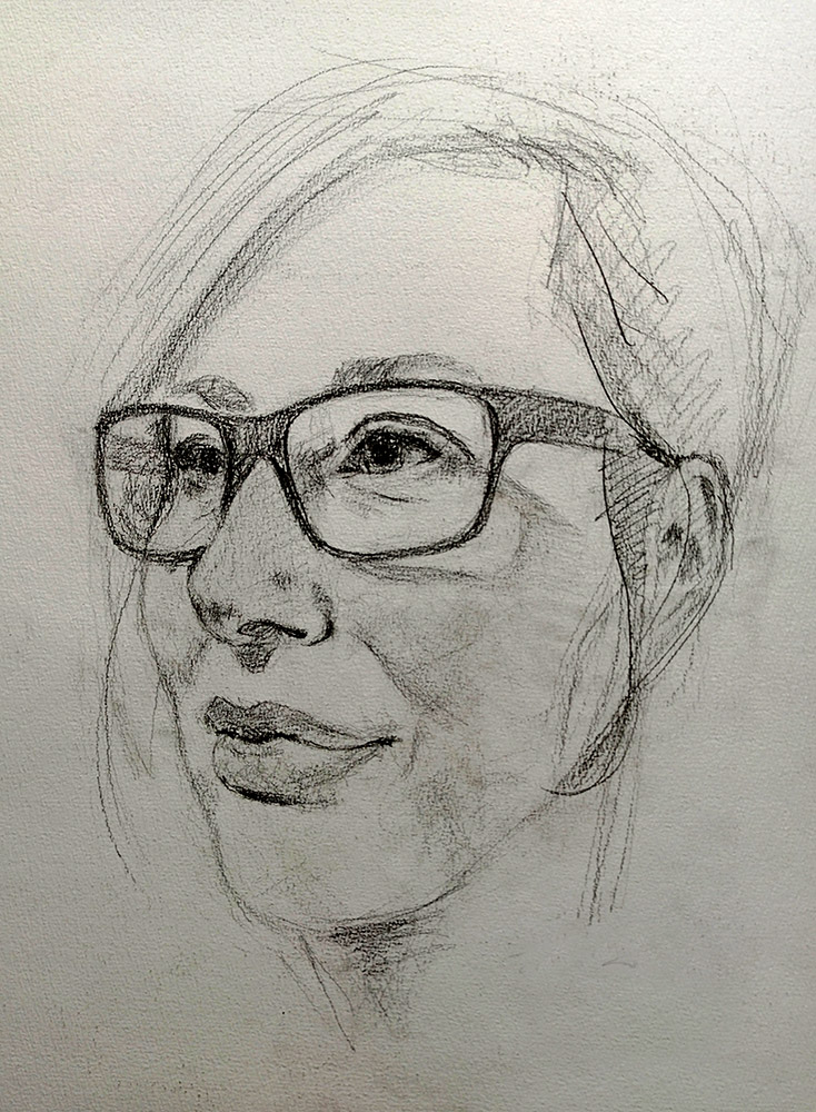 siow portrait pencil marthaflauer